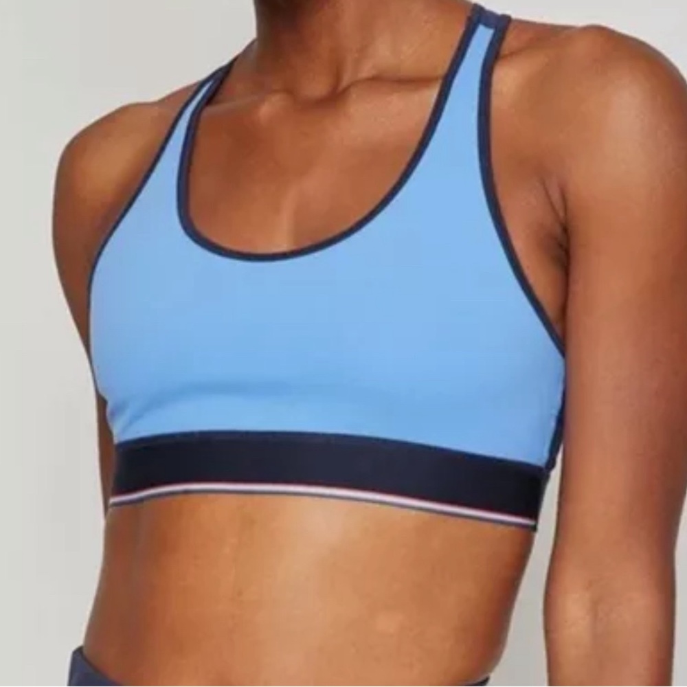 Fourlaps Circuit Sports Bra in the color Cornflower Navy Various Sizes NWT